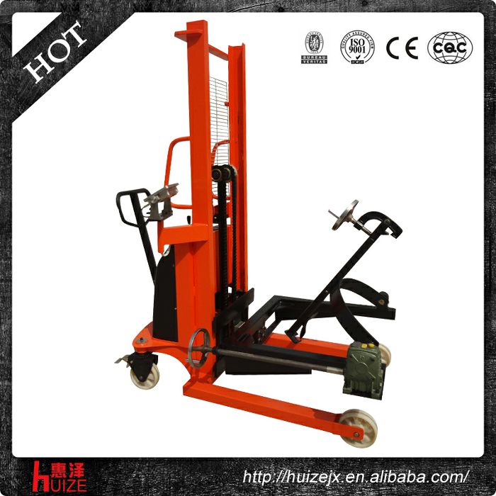 半電動稱重油桶車（夾鐵桶，手搖翻轉(zhuǎn)倒料）2